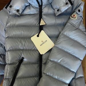 Moncler Bady Giubotto Light Blue Down/Puffer Jacket